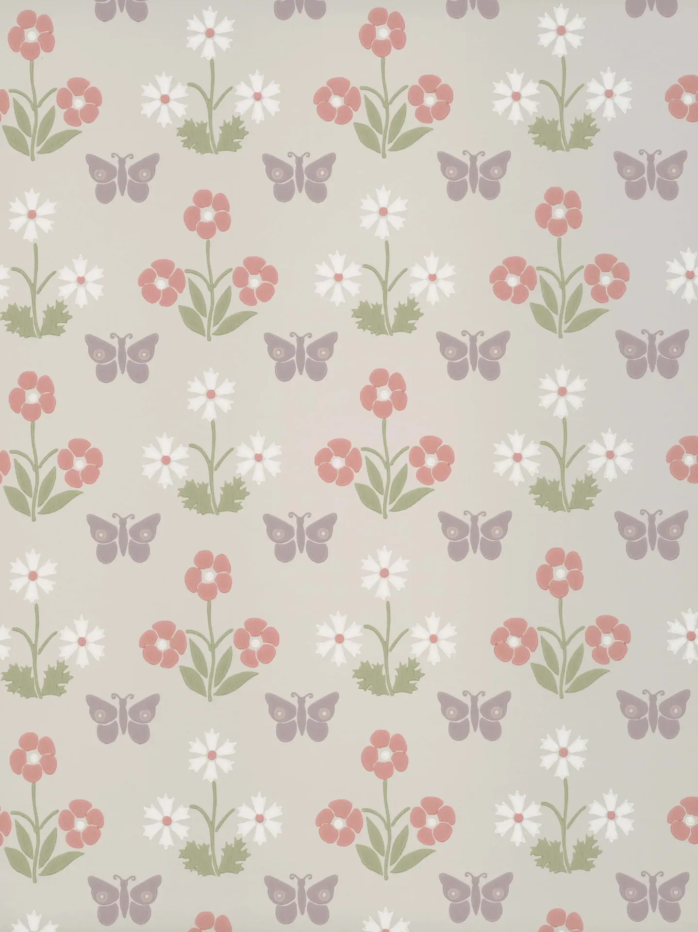 [0267BUFRENC] Burges Butterfly. National Trust Papers IV (FRENCH GREY PALE)