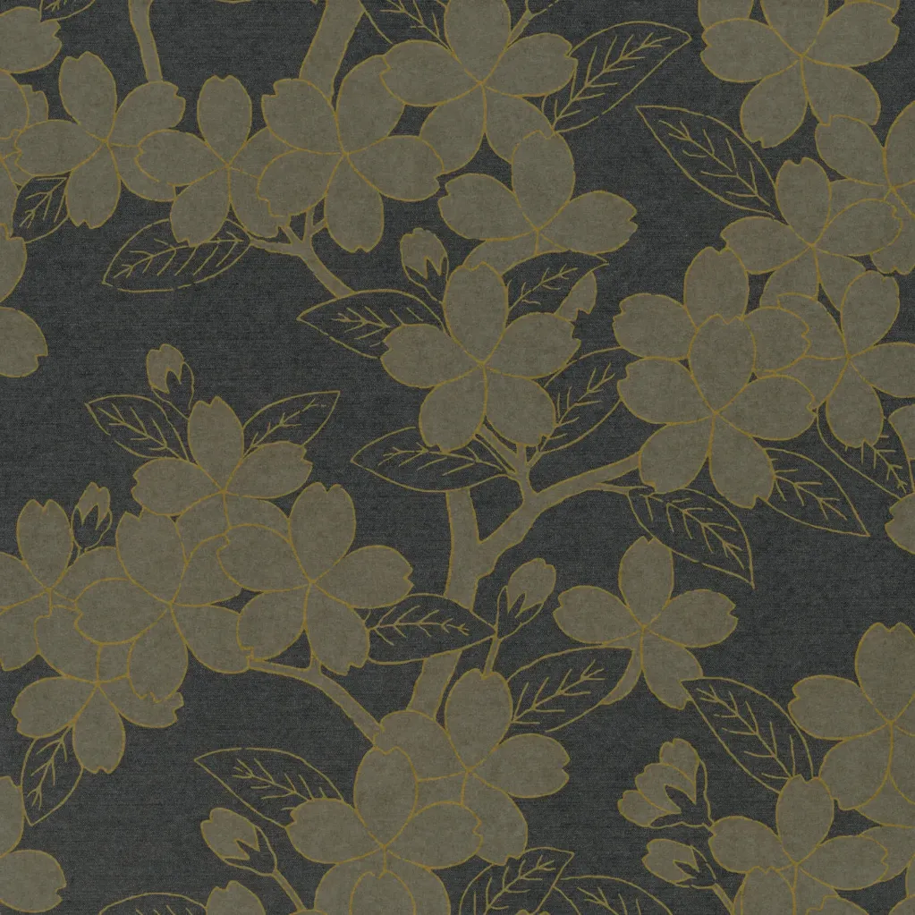 [0275CACHARC] Camellia. 20th Century Papers (CHARCOAL)